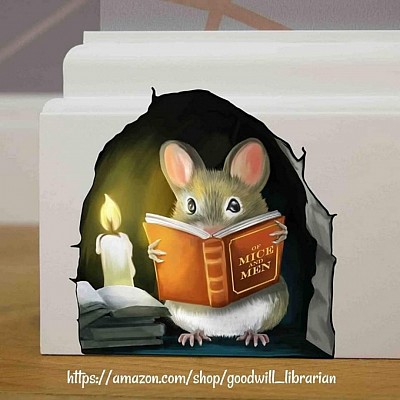 Mouse Reading Decal