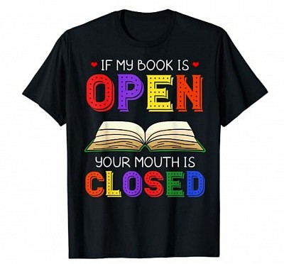 If my book is open shirt