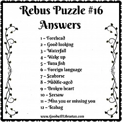 Rebus Puzzle 16 - Answers