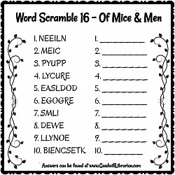 Word Scramble 16