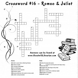 Crossword 16 - Romeo & Juliet