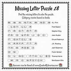 Missing Letters Puzzle 18