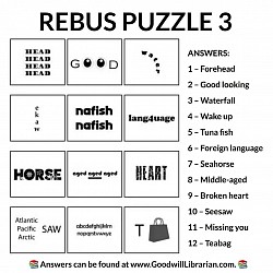Rebus Puzzle 3 Answers