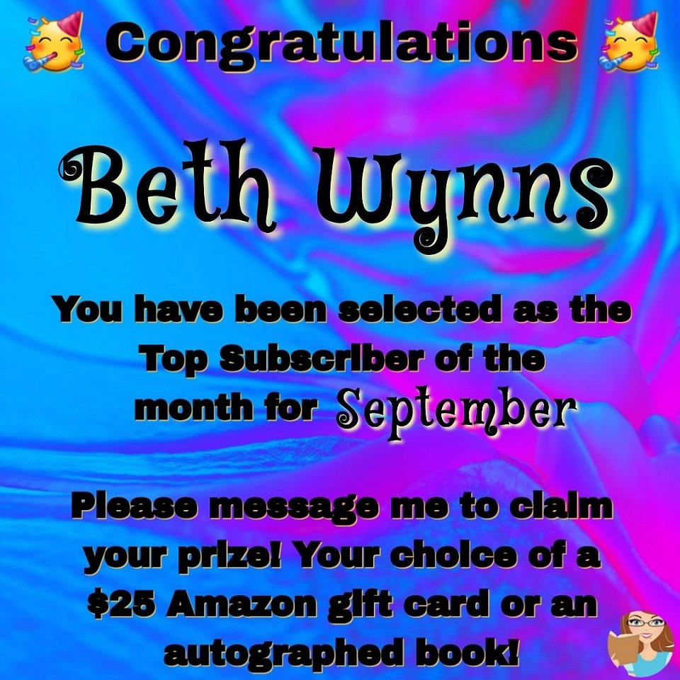 September 2025 Top Subscriber - Beth Wynns