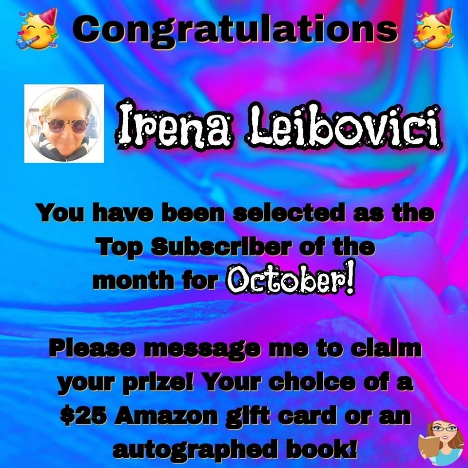 October 2025 Top Subscriber - Irena Leibovici