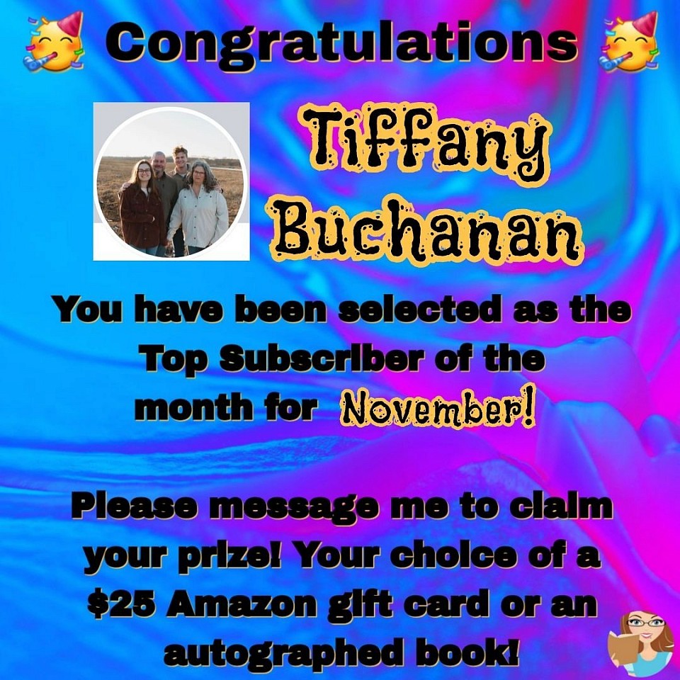 November 2025 Top Subscriber - Tiffany Buchanan