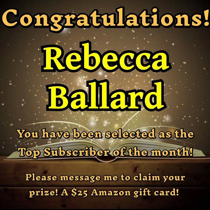 August 2026 - Top Subscriber - Rebecca Ballard